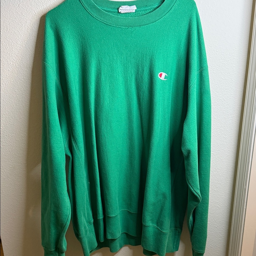 Champion Bright Green Crewneck Sweatshirt